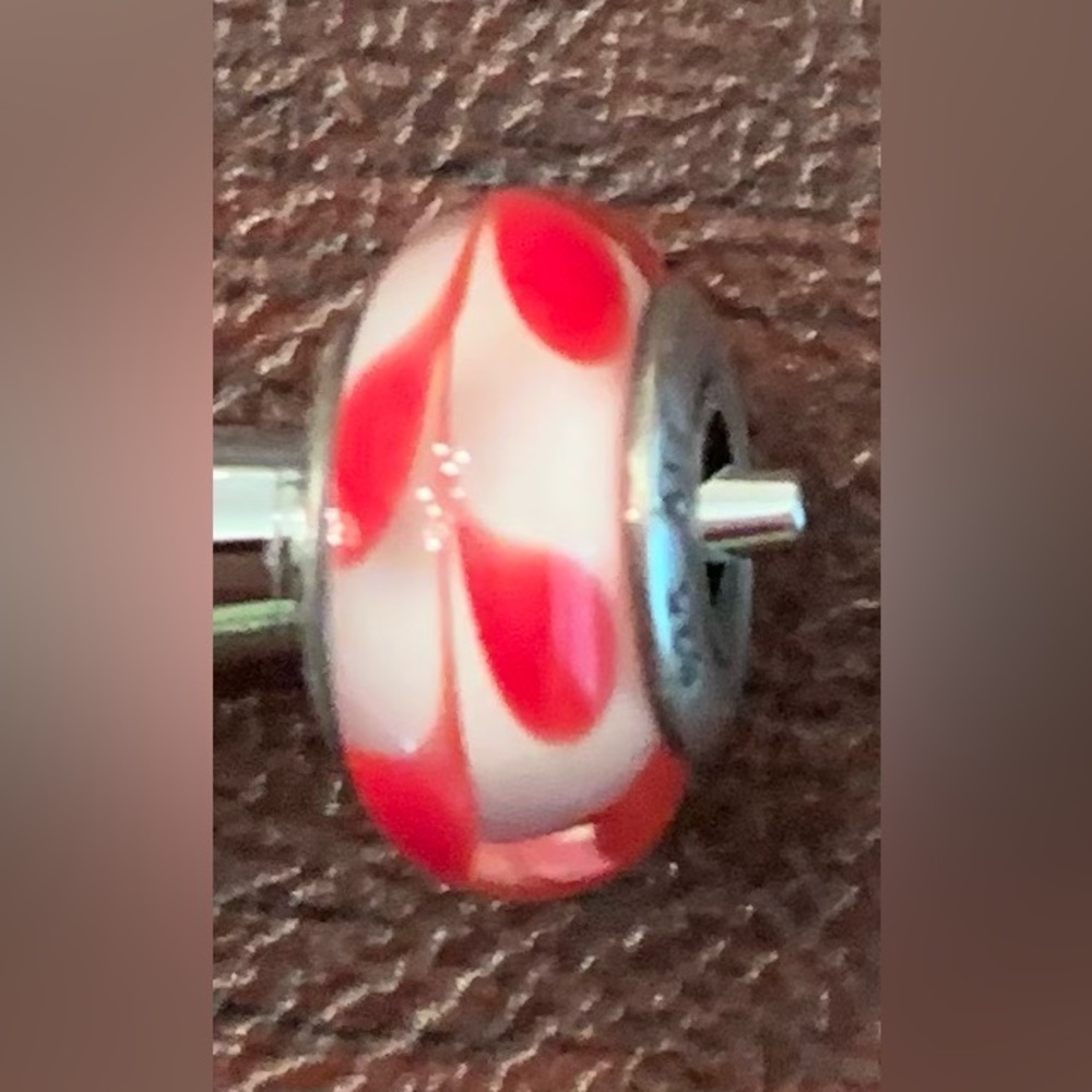 Pandora red teardrop charm, retired